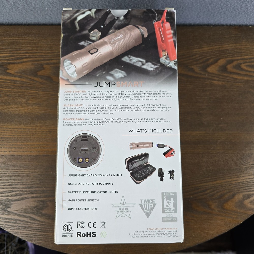 Jump Smart Jump Starter Flashlight Power bank