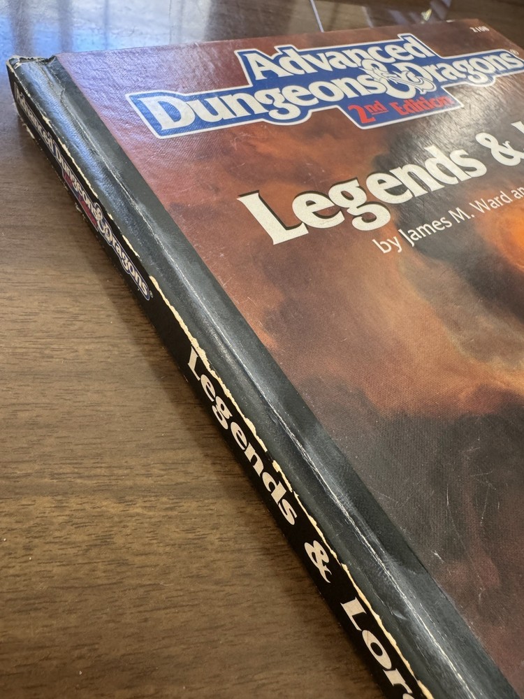 Advanced Dungeons & Dragons AD&D 2nd Edition Legends & Lore TSR 2108 1990
