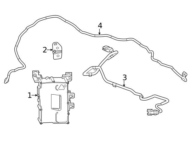 Genuine GM Battery Charger Bracket 23105407