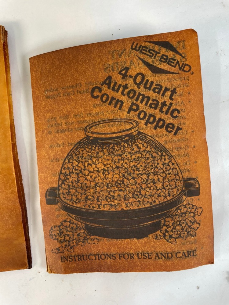 Vintage West Bend 4-Quart Automatic Corn Popper