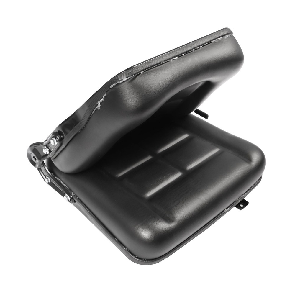 Black Universal Forklift Seat Fold Down Tractor Seat With Slide