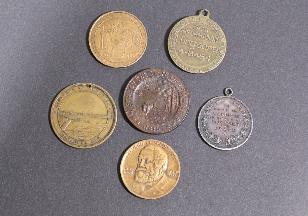Five Historic Decorative US Tokens / Medals