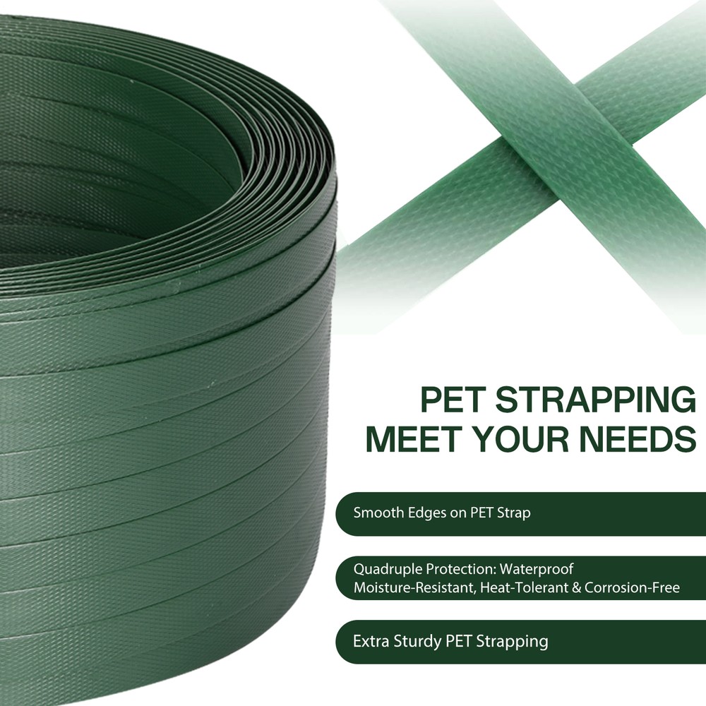 5/8in Solid Banding Strapping Kit Pallet Packaging Strapping Tool 2000ft