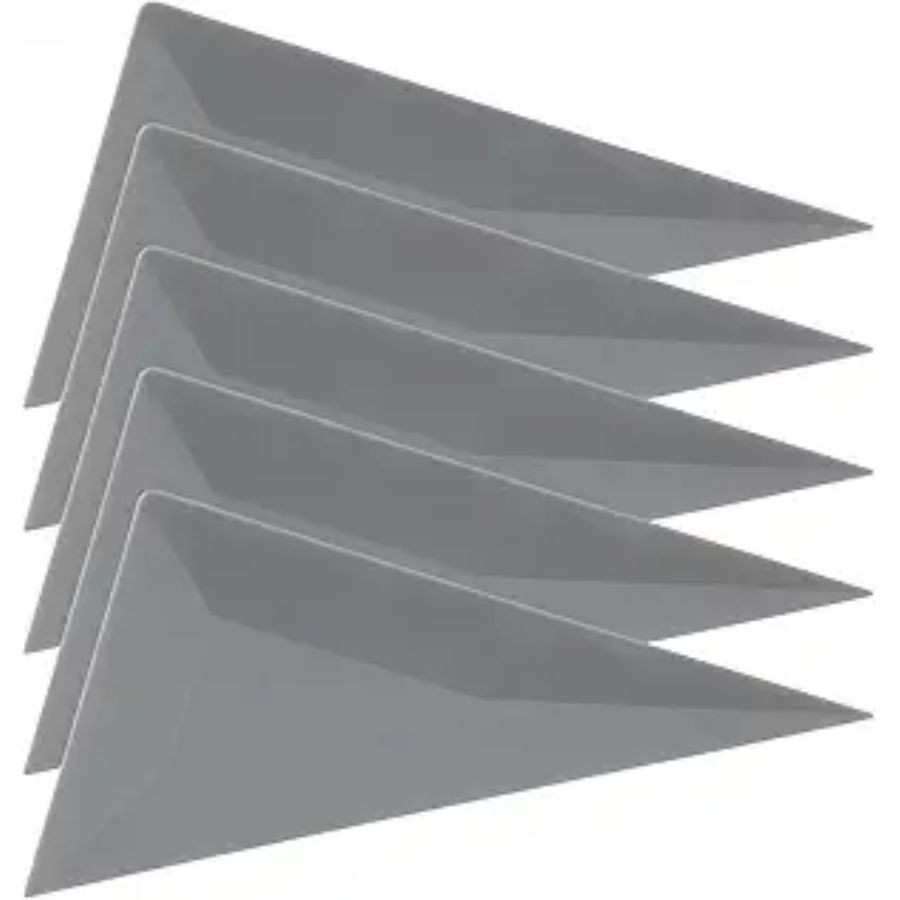 5-Piece Window Tint Tool Kit - Triangle & Contour Squeegees, Card Scraper, Vinyl