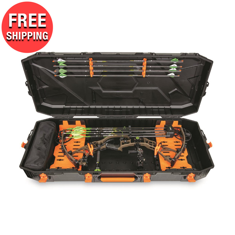 Hard Case Polymer Shell Compound Bow Archery Storage Weatherproof Box Hunt Sport