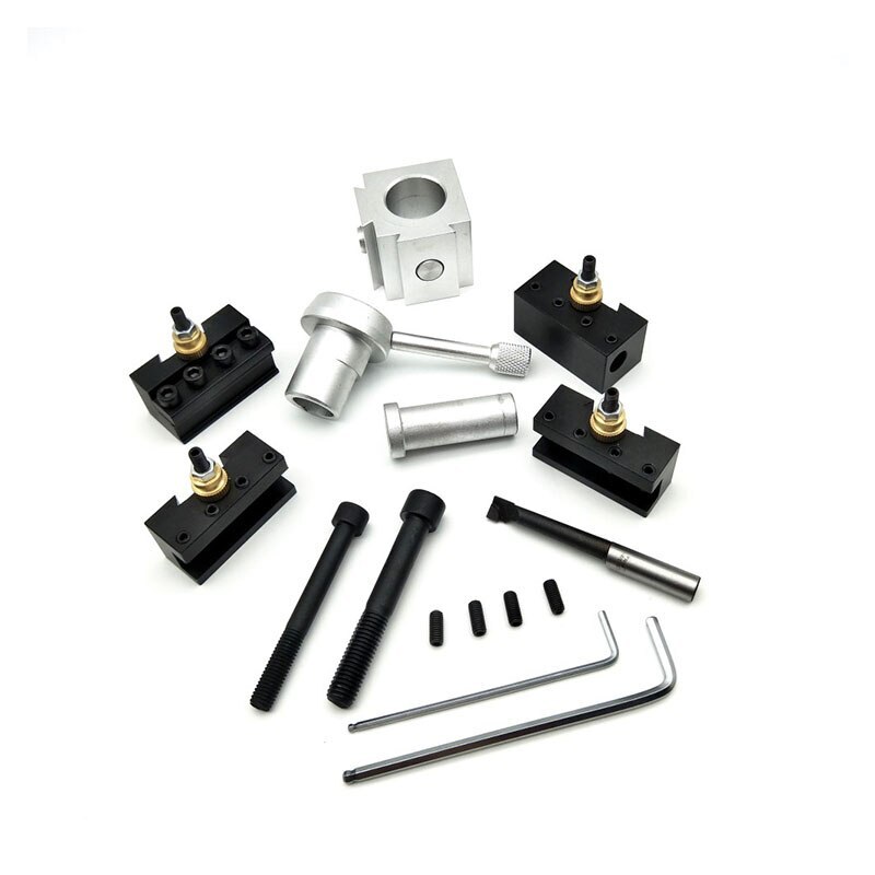 CNC Lathe Machine Mini Quick Change Tool Holder Post Cutter Screw Kit Multi