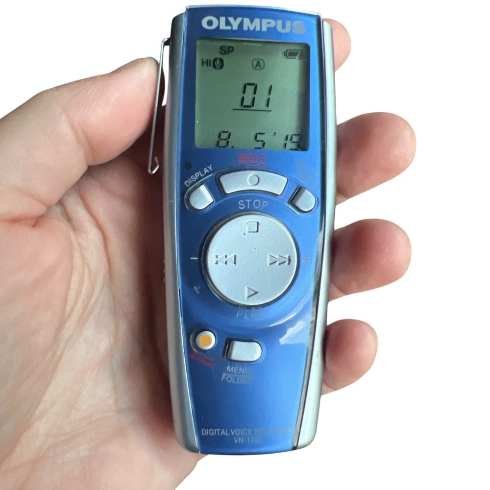 Olympus Digital Voice Recorder VN-1000 Handheld Blue