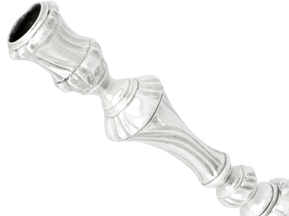 Antique Spanish Silver Candlestick Circa 1820 409g