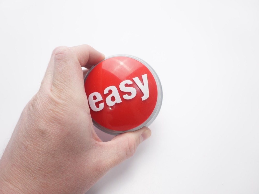 Staples "That Was Easy" Red Button - Tested & Works - Easy Button