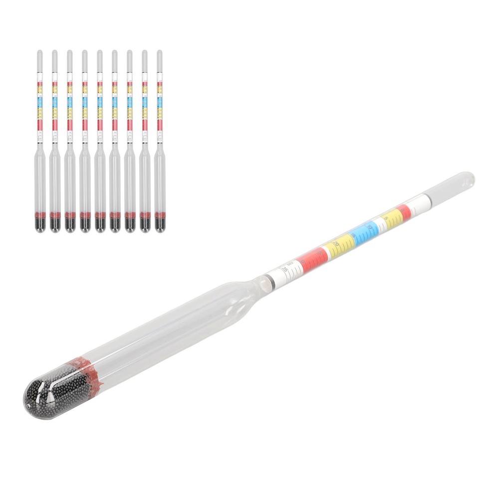 10Pcs Wine Making Meter Accurate And Sensitive Test Jar For Home Brewing