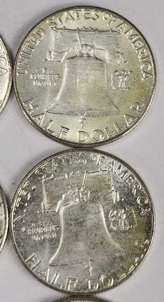 1959 Franklin Half Dollar 50c UNC Roll - 20 Coins Uncirculated