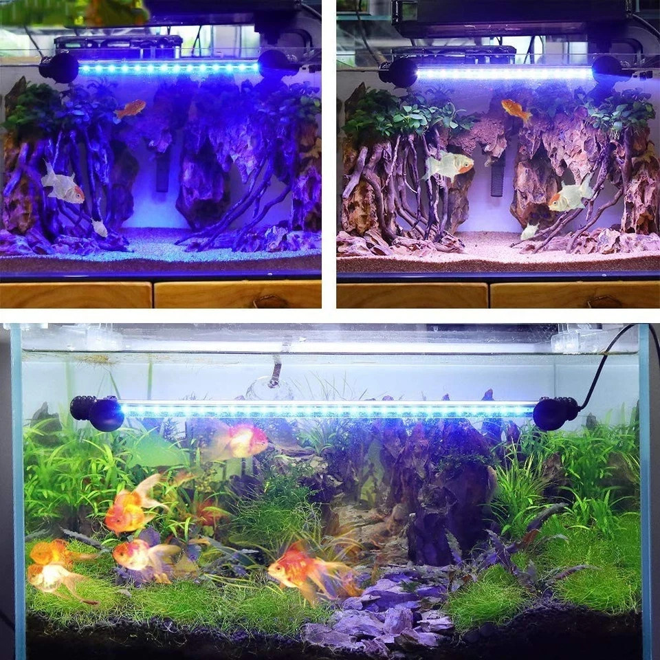 AquariumBasics Aquarium Light for 7.5 inch （Timer & Dimming function), White