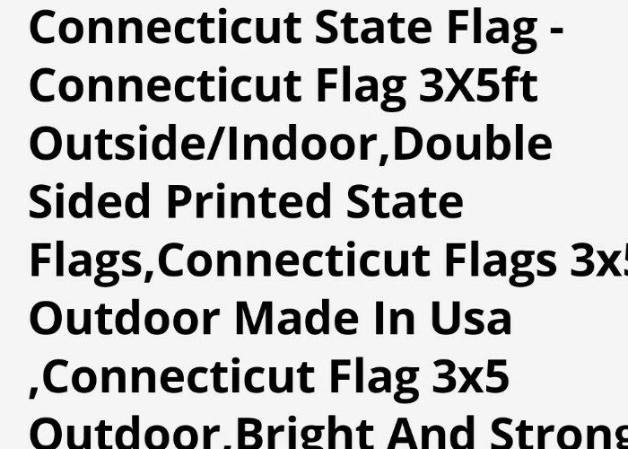 Connecticut State Flag 3x5' New