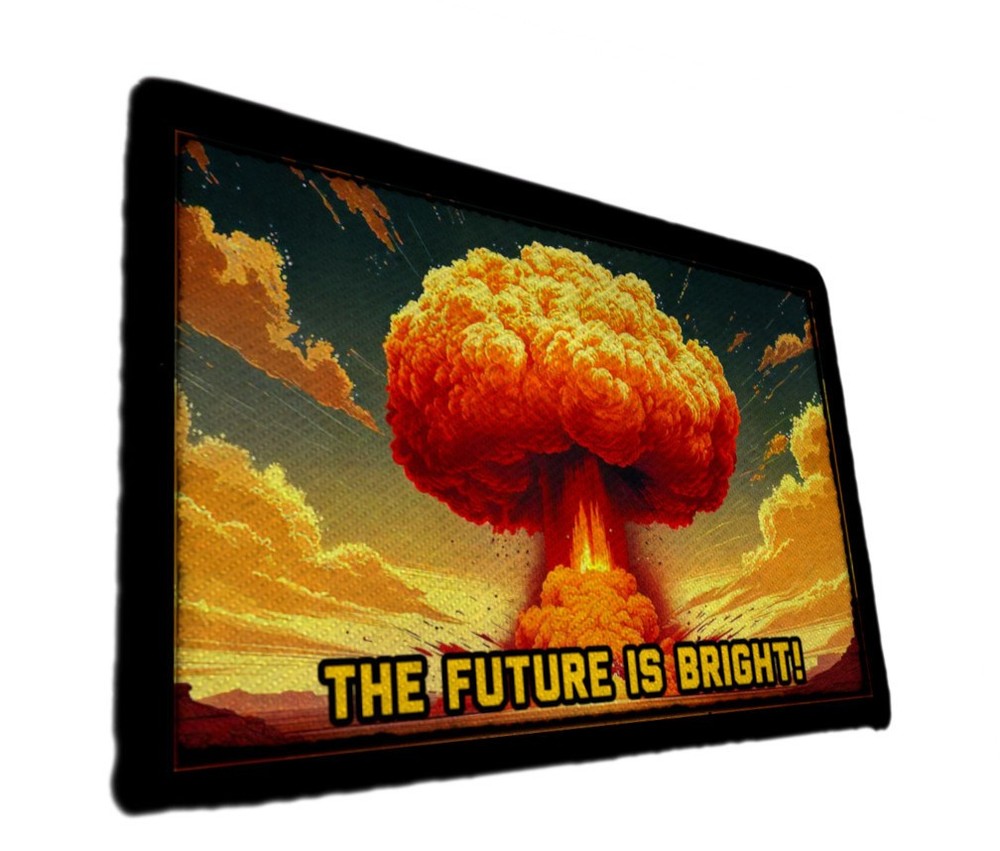 Future Is Bright Nuclear War Explositon Patch Sew on [sub]