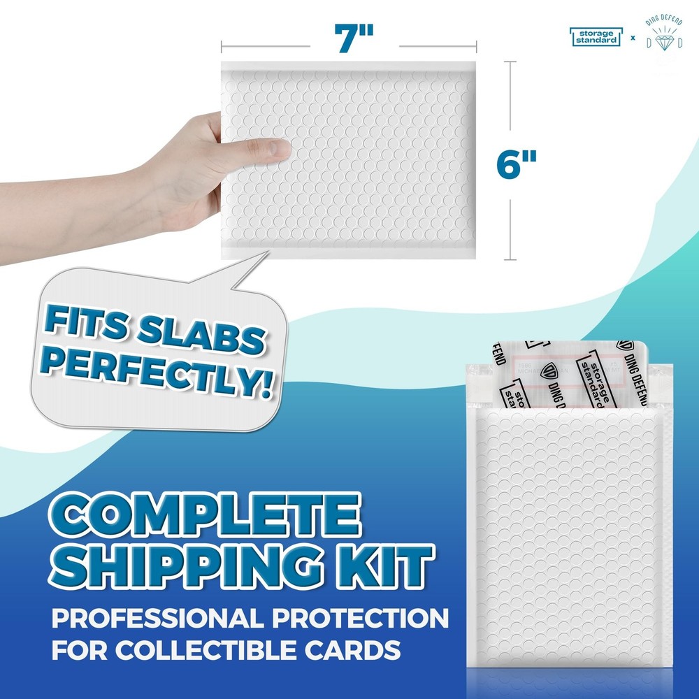 Ding Defend Card Shipping Kit Envelope Bubble Mailers - Includes 110 4’’ x 6’...
