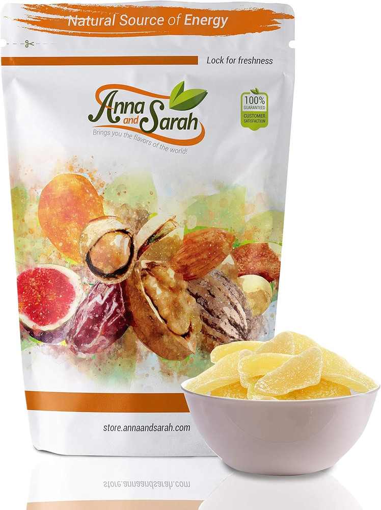 Dried Crystallized Ginger in Resealable Bag, 1 Lb.