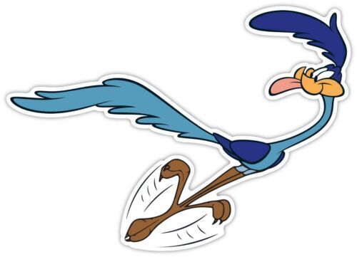 Road Runner Cartoon Sticker Decal