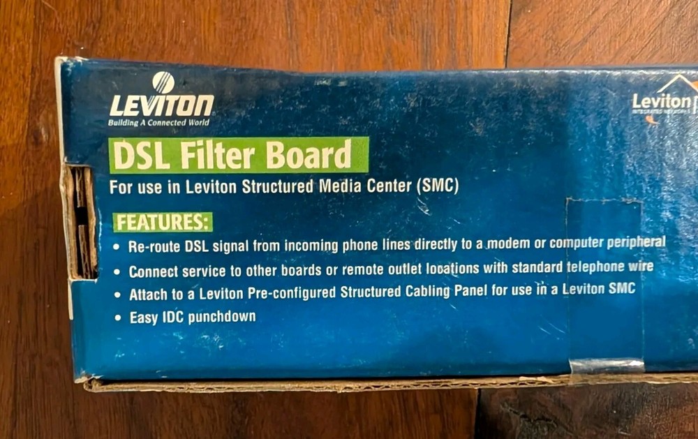 Leviton DSL Computer Filter Module Hi-Speed With Bracket 47616-DSF NEW Sealed