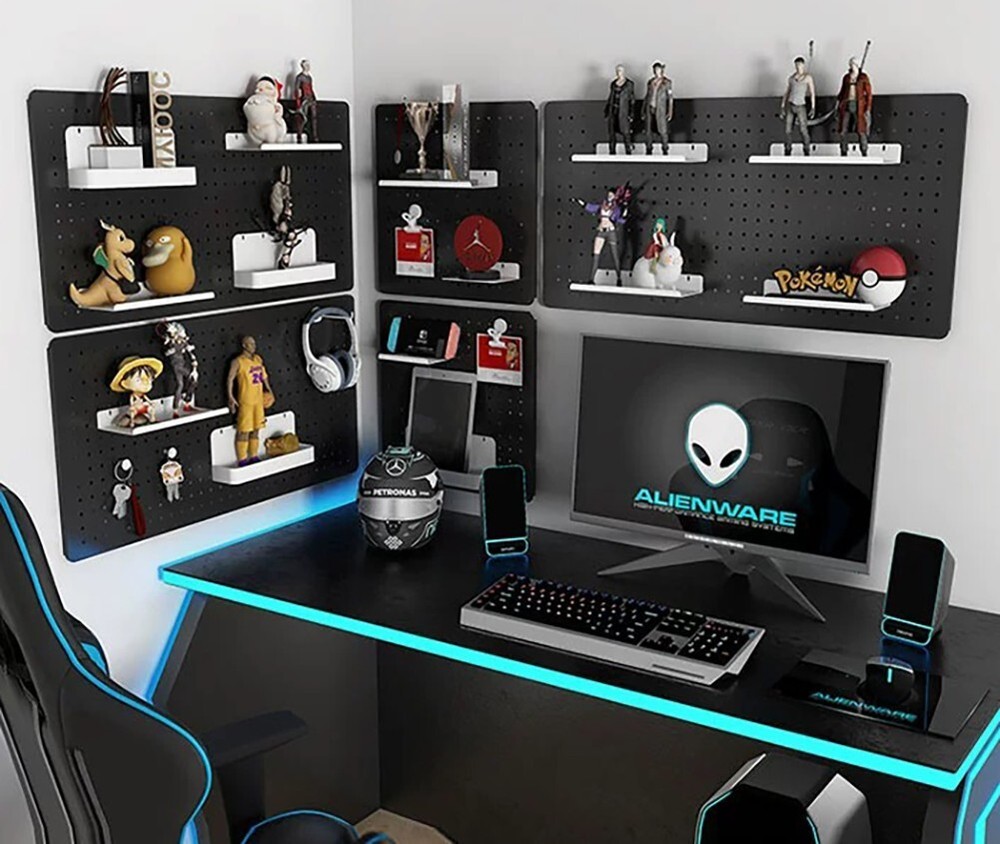 Metal Pegboard Panels for Wall Garage Utility Tools Pegboard Storage System for