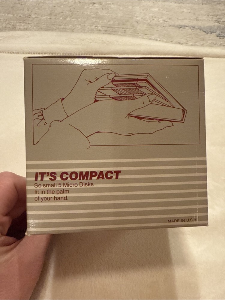 New In Box Floppy Disk Cube, Color Coder Library Case. Set Of 5