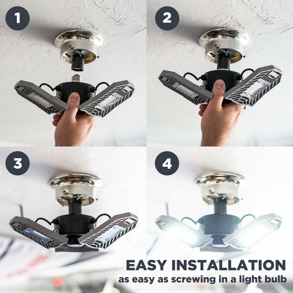 Three Led Garage Light- Adjustable light-Basement led Light