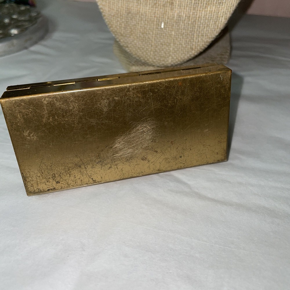 Vintage Guilloche Enamel Cigarette Box