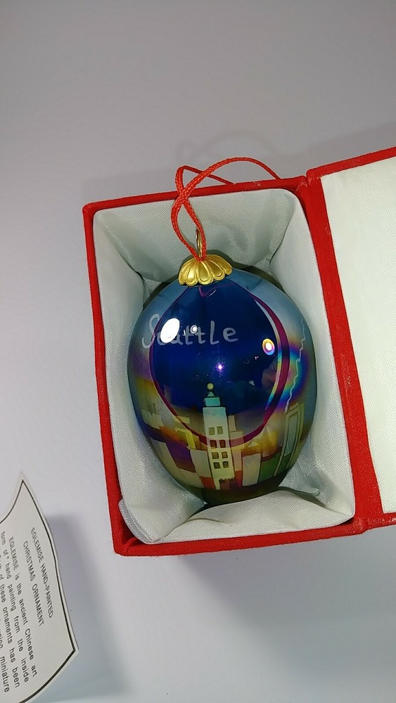 SEATTLE ORNAMENT CHRISTMAS EGG SMITH WESTERN.
