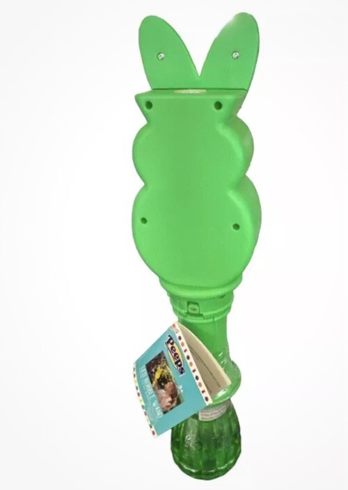 PEEPS Light Up LED EASTER Bubble Wand EASTER Basket Toy GREEN NWT