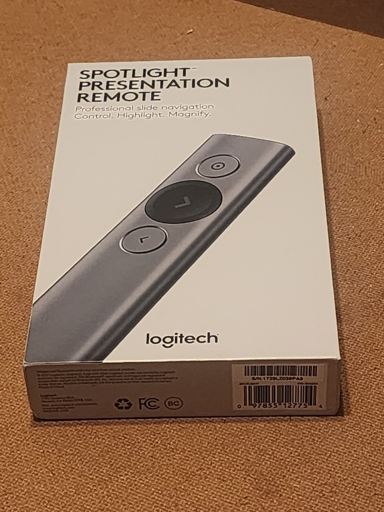 Logitech Spotlight Presentation Remote Advanced on-screen Pointer 910-004654 NEW