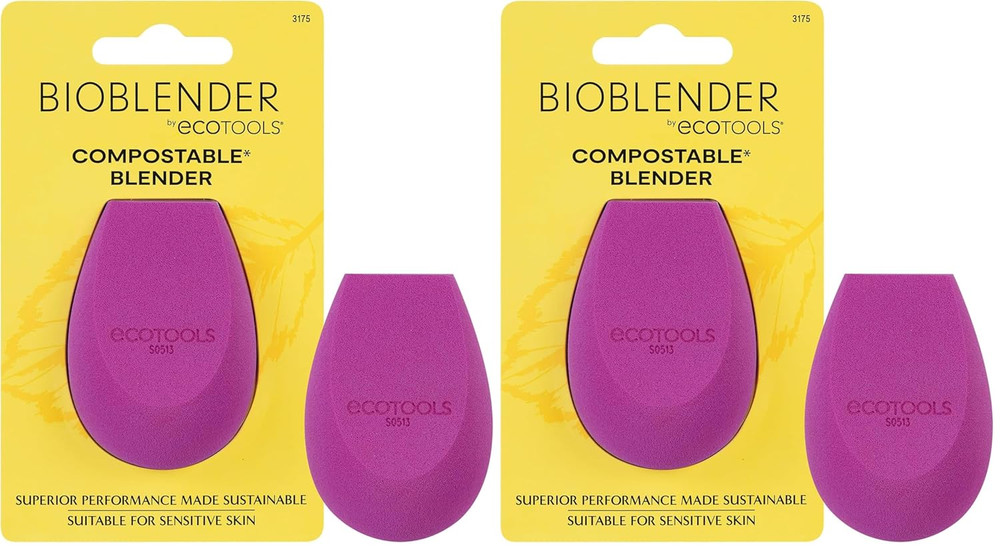 Bioblender Makeup Sponge Compostable Makeup Blender 2 Pack