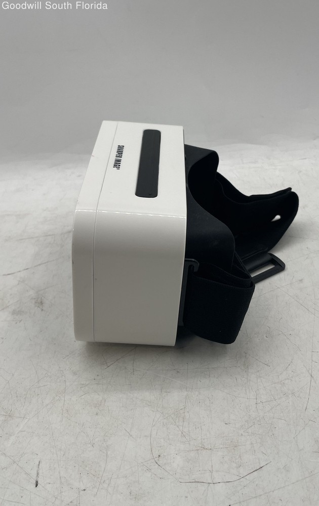 Sharper Image White Black Adjustable Strap Electronics Virtual Reality Headset
