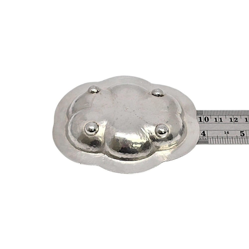 Hammered 950 Silver and Enamel Nut Dish #21023