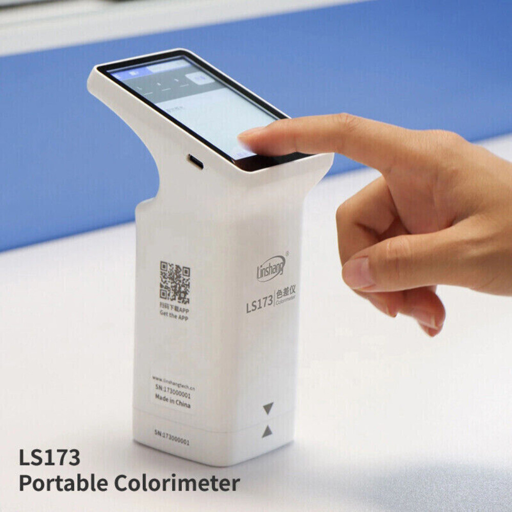 New LS173 Portable Colorimeter D/8 Touch Screen Color Analyzer LED light