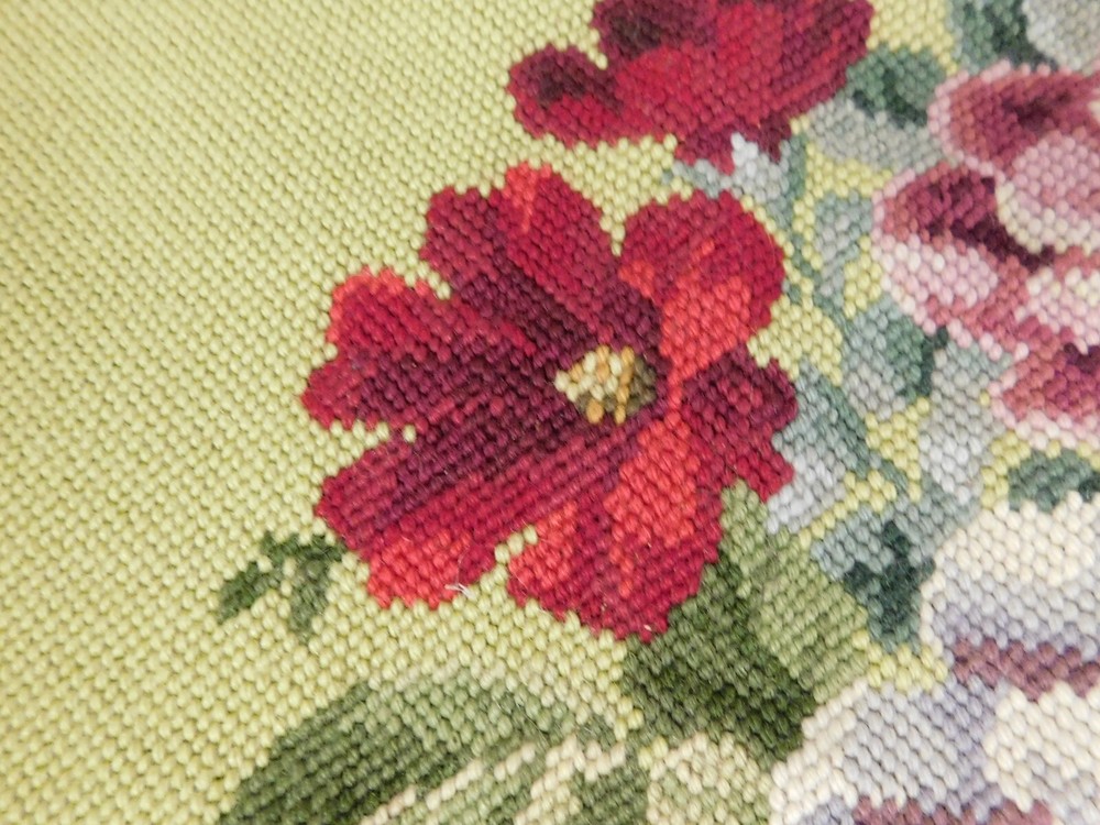 Vintage Bucilla Needlework on Burlap