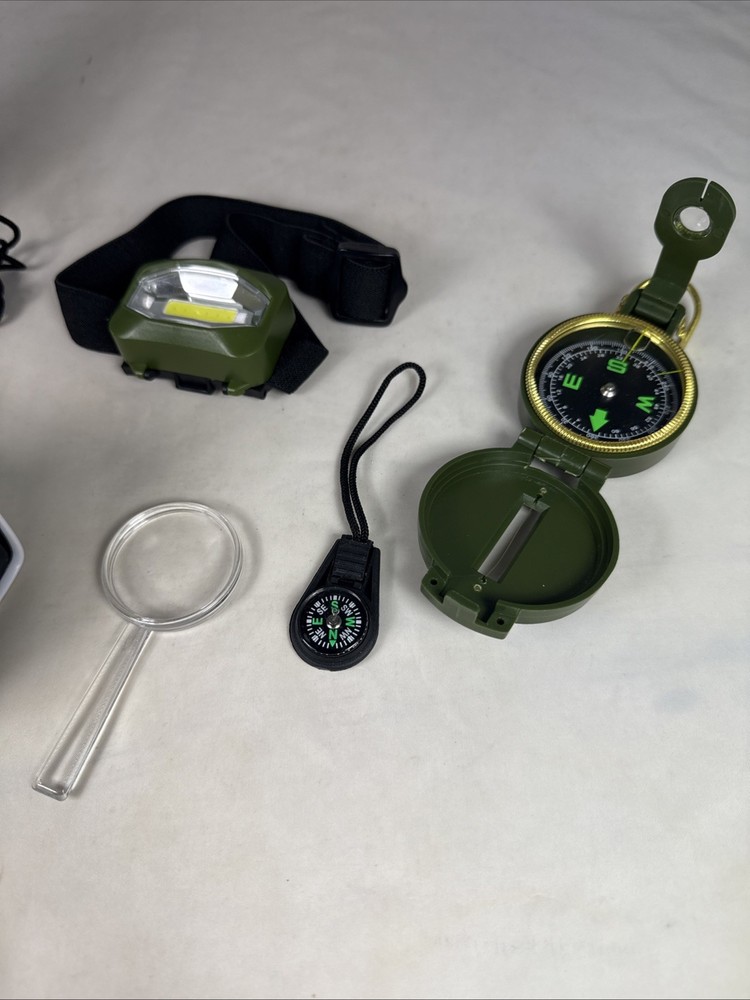 EYECLOPS Digital Microscope & Camera Plus Compass and Binoculars Lot of 6