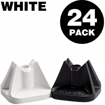 Stud Boy Super-Lite Pro Series Single Backer Plates - White - .75in. Snowmobile