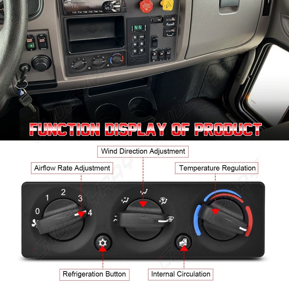 NEW A/C Climate Control Module Panel Replacement Q21-6119 For Peterbilt Truck