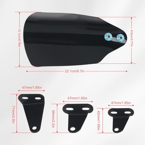 Handguards Protection Shield Compatible with Softail Standard FXST/Low Rider