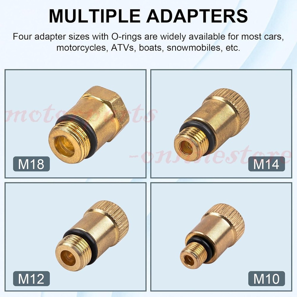 Engine Cylinder Compression Gauge Tester Kit Gas Engine Diagnostic Testing Tool