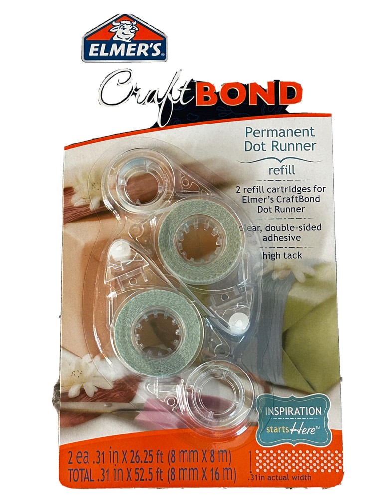 Elmer’s Craft Bond High Track Dot Runner Refill, 2 Count