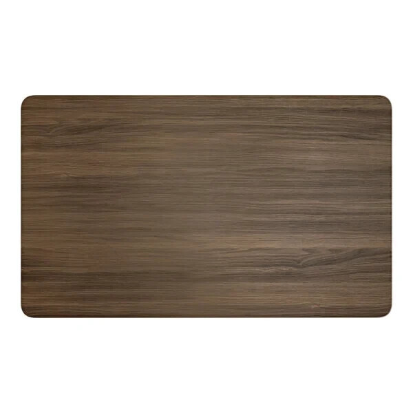 36" x 60" Rectangular Restaurant Table Top with Dark Walnut Laminate Top Finish