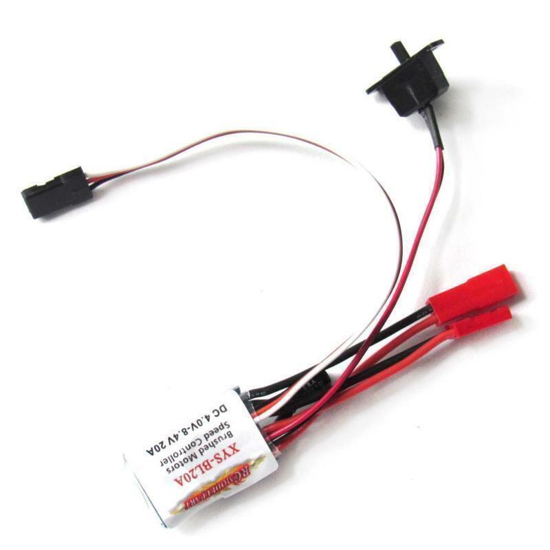 20A Brushed Motor Speed Controller 1-2S RC ESC BEC 5V 1A PPM Without Brake