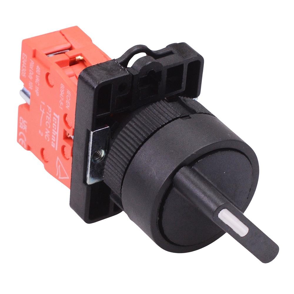 Techna PtecSN3F 3 Position Plastic Selector Switch 10A 1NC