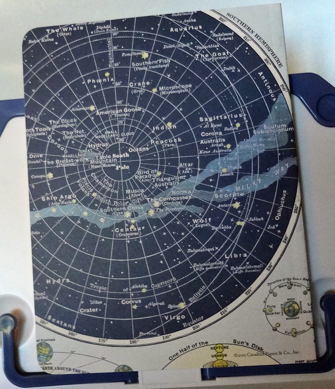 Celestial Chart Lined Paper Notebook 2015 Cavallini Papers Astronomy 96 Pgs NEW