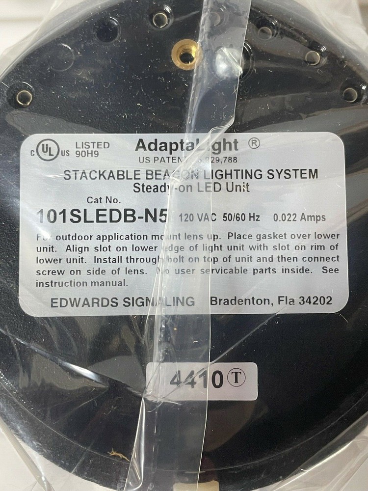 Edwards Signaling AdaptaLight 101SLEDB-N5 Stackable Beacon LED Light Blue