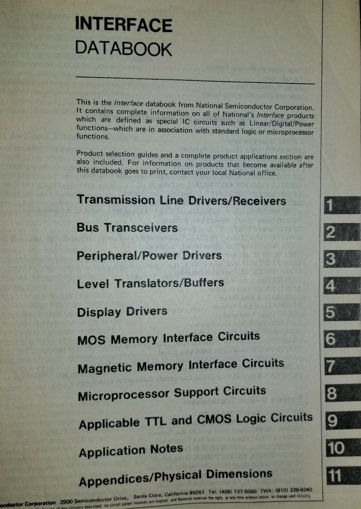 USED 1978 National Interface Databook