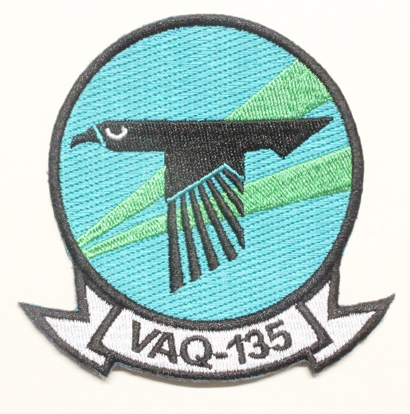 USN Navy patch:  Electronics Warfare Squadron 135 (VAQ-135) - 3 1/2"