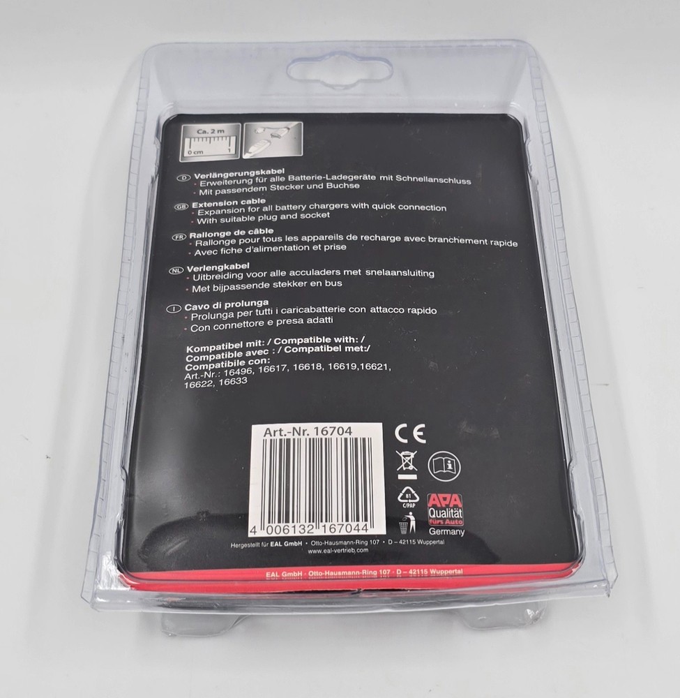 APA Extension Cable with Fast Connect Battery Charger Microprocessor 2m