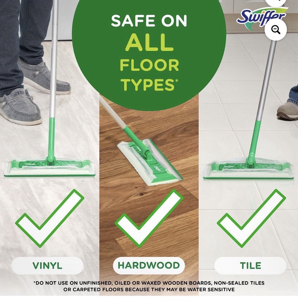 Reusable Wet Mopping Cloths Floor Cleaning Pads Multi-Surface Washable Mop