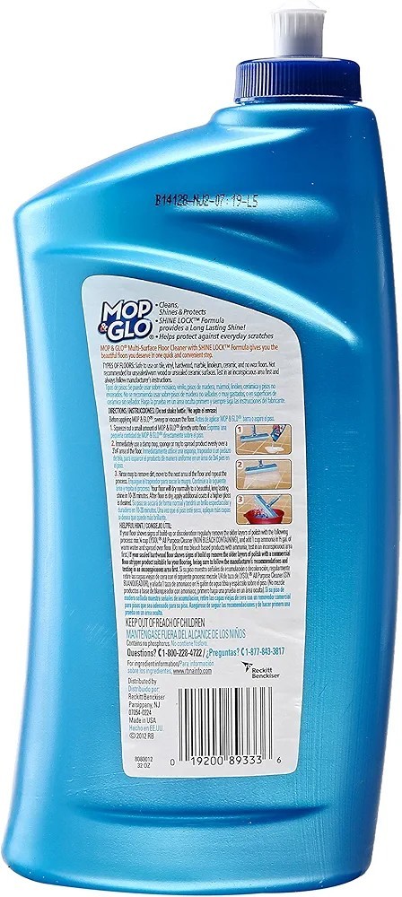 Mop & Glo Multi-Surface Floor Cleaner, 2 Bottles 32oz Each